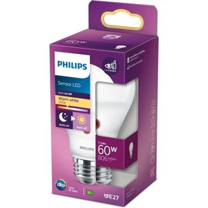 Philips Sensor LED Lamp 60W E27 Warm Wit