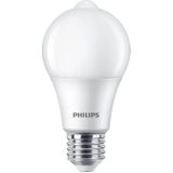 Philips - LED Sensor Lamp - Warmwit - E27 - 8W - Mat