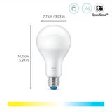 WiZ Lamp Slimme LED Verlichting - Warm- tot Koelwit Licht - E27 - 100W - Mat - Wi-Fi
