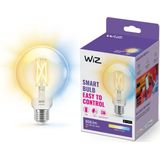 WiZ Globe Filament Slimme LED Verlichting - Warm- tot Koelwit Licht - E27 - 60W - 95 mm - Transparant - Wi-Fi