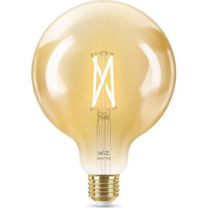 WiZ Globe Filament Slimme LED Verlichting - Warm- tot Koelwit Licht - E27 - 50W - 125 mm - Goud - WiFi
