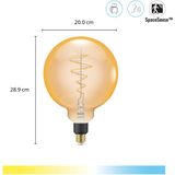 WiZ - Filament Lamp Globe - Slimme LED Verlichting - Goud - E27 Fitting - 25W