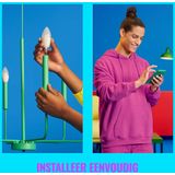 WiZ Kaarslamp Slimme LED Verlichting - Warm- tot Koelwit licht - E14 - 40W - Wi-Fi