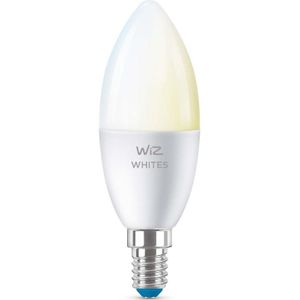WiZ Kaarslamp Slimme LED Verlichting - Warm- tot Koelwit licht - E14 - 40W - Wi-Fi