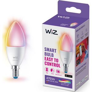 WiZ - Kaarslamp - Slimme LED Verlichting - Gekleurd en Wit Licht - E14 Fitting - Mat