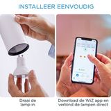 8718699787110 led eek f (a - g) GU10 4.7 w = 50 w Warmweiß bis Kaltweiß app-gesteuert 1 St. - WIZ