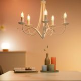 WiZ Kaarslamp Filament - Slimme LED-Verlichting - Warm- tot Koelwit Licht - E14 - 40W - Transparant - Wi-Fi