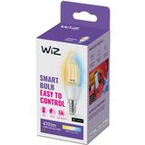 WiZ Kaarslamp Filament - Slimme LED-Verlichting - Warm- tot Koelwit Licht - E14 - 40W - Transparant - Wi-Fi