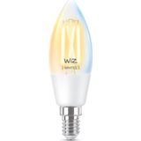 WiZ Kaarslamp Filament - Slimme LED-Verlichting - Warm- tot Koelwit Licht - E14 - 40W - Transparant - Wi-Fi