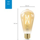 WiZ Whites ST64 Slimme filament lamp amber E27 2000-5000K 6.7W (50W)