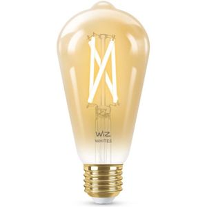 Wiz Ledfilamentlamp St64 Amber E27 7w