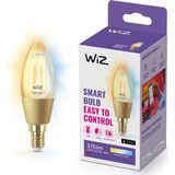 WiZ - Filament Kaarslamp - Slimme LED Verlichting - Goud - E14 Fitting