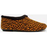 Nortenas - Pantoffels - Geel - Textiel - Luipaardprint
