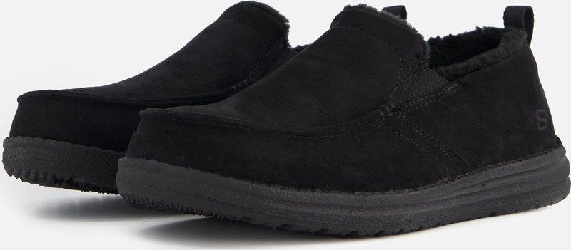 Rohde - 2773 Pantoffels - Zwart - Textiel - Rubberen Zool