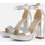Ann Rocks Sandalen zilver Pu