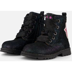 Muyters - Veterboots - Blauw - Leer