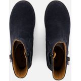 Muyters Enkellaarsjes blauw Leer