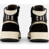 Muyters - Sneakers - Leer - Metallic Details - Rits en Vetersluiting