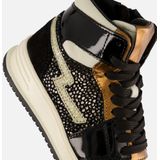 Muyters - Sneakers - Leer - Metallic Details - Rits en Vetersluiting
