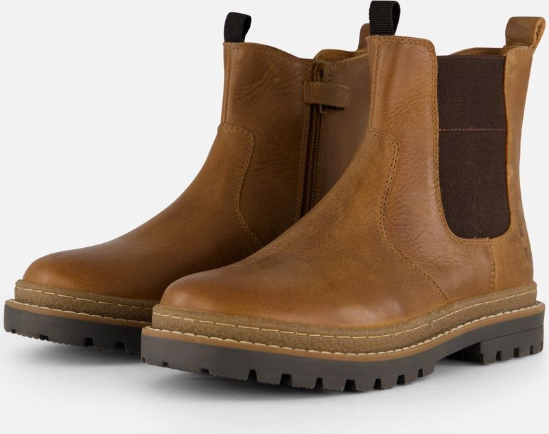 Muyters Chelsea boots cognac Leer