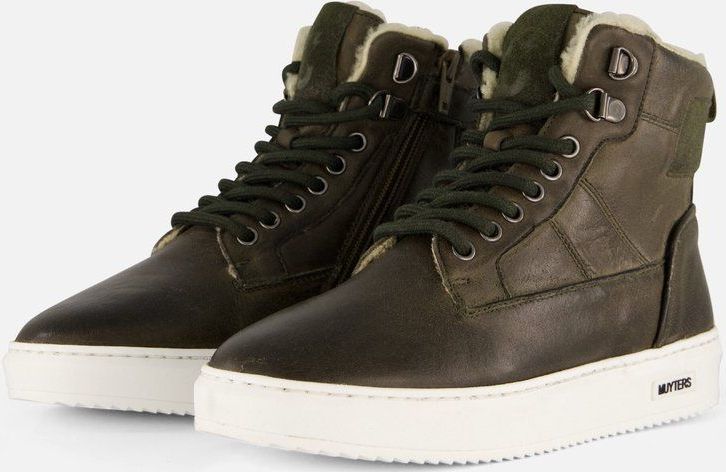 Muyters - Veterboots - Groen - Leer