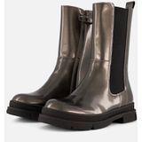 Muyters - Chelsea Boots - Zilver - Leer - Ritssluiting