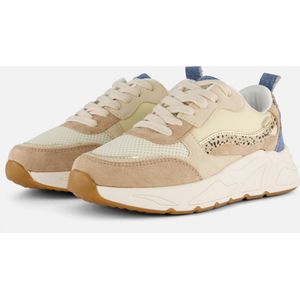 POSH by Poelman Charlie Sneakers beige Textiel - Dames