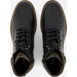 Outfielder Veterboots zwart Leer