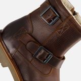 Outfielder - Boots - Bruin - Leer - Rubberen Zool