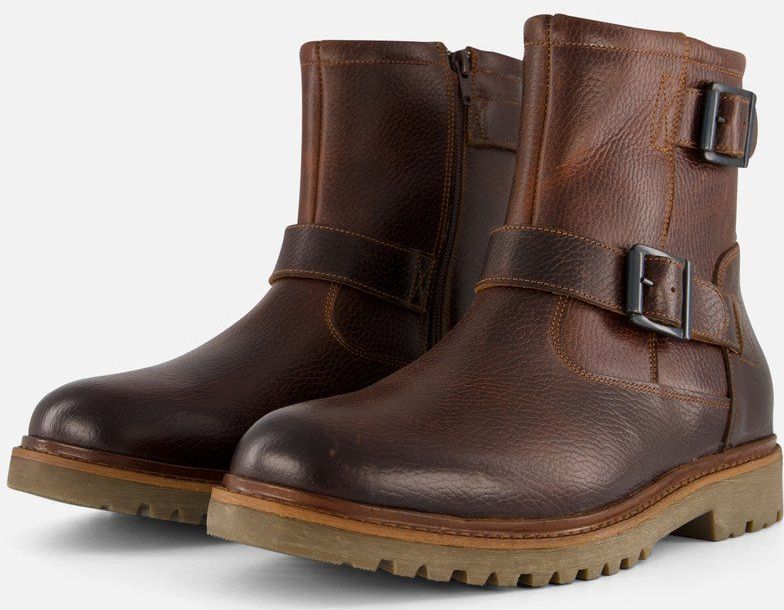 Outfielder - Boots - Bruin - Leer - Rubberen Zool