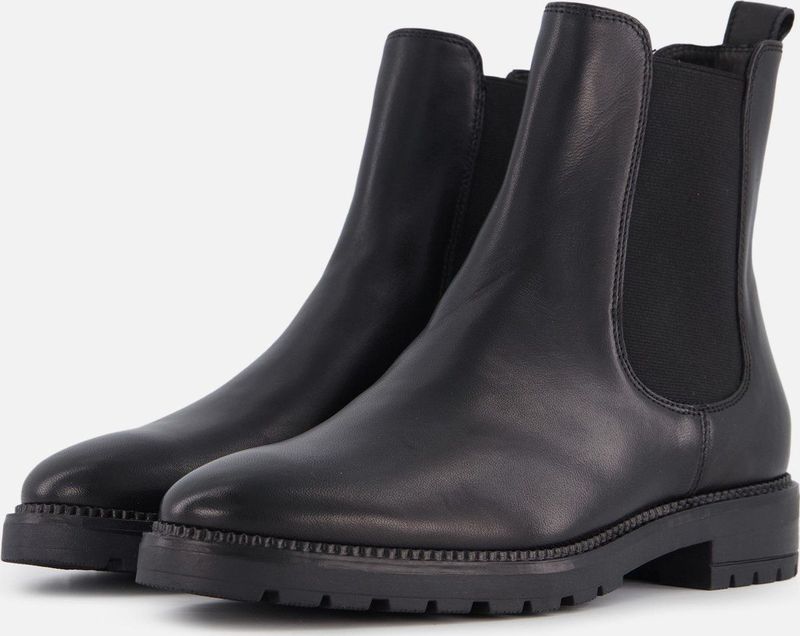 Linea Zeta Chelsea boots zwart Leer