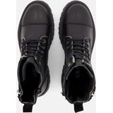 Cellini - Veterboots - Zwart - Leer - Blokhak
