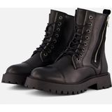 Cellini - Veterboots - Zwart - Leer - Blokhak