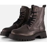 Cellini - Veterboots - Zwart - Leer en Textiel