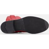 Cellini Plooi Enkellaarsjes rood Leer