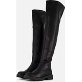 Ann Rocks Overknee hoge laarzen zwart Pu