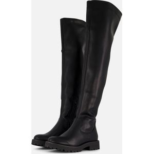 Ann Rocks Overknee hoge laarzen zwart Pu