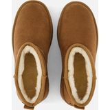 POSH by Poelman Gevoerde boots glitter cognac - Dames