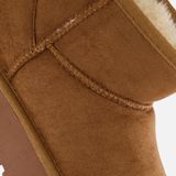 POSH by Poelman Gevoerde boots glitter cognac - Dames