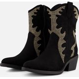 Ann Rocks Cowboylaarzen zwart Synthetisch