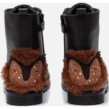 Muyters - Veterboots - Zwart - Leer