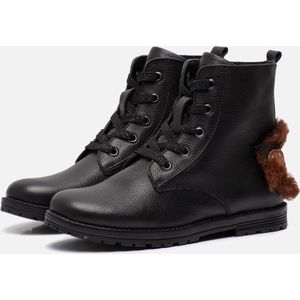 Muyters - Veterboots - Zwart - Leer