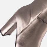 POSH by Poelman Hoge Laarzen - Goud - PU - Metallic Look - Ritssluiting