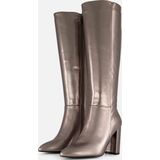 POSH by Poelman Hoge Laarzen - Goud - PU - Metallic Look - Ritssluiting