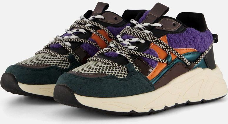 POSH by Poelman Sneakers blauw Textiel - Dames