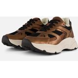 PS Poelman - Sneakers - Metallic - Bruin - Leer