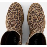 Cellini Leopard Plooi Enkellaarsjes bruin Leer