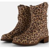 Cellini Leopard Plooi Enkellaarsjes bruin Leer
