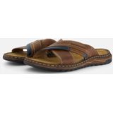 Outfielder Slippers cognac Leer - Maat 44