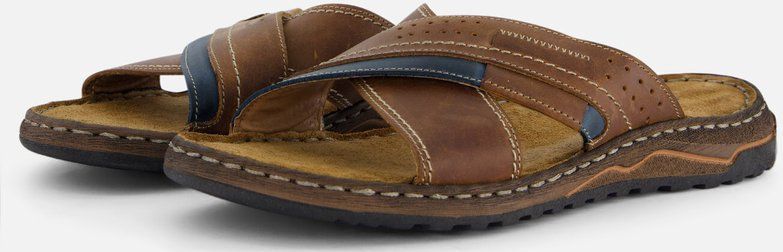 Outfielder Slippers cognac Leer - Maat 44